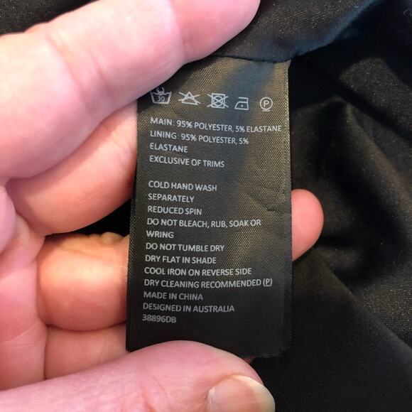 Bardot Ava black off shoulder flared sleeve sheath dress size US 6 / Small - Picture 10 of 16